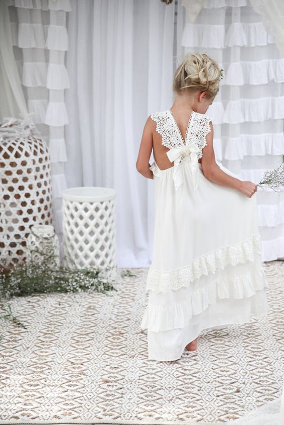 flower girl boho dress